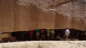 Hanging out in Whispering Cave along the Green River in Dinosaur National Monument