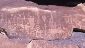 Pictographs along the Green River in Desolation Canyon