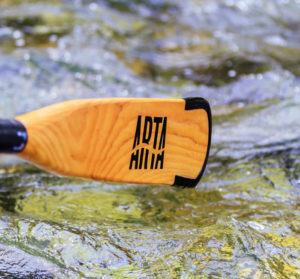 A whitewater rafting oar