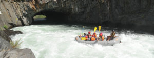 A paddle Raft on the Middle Fork of the American River