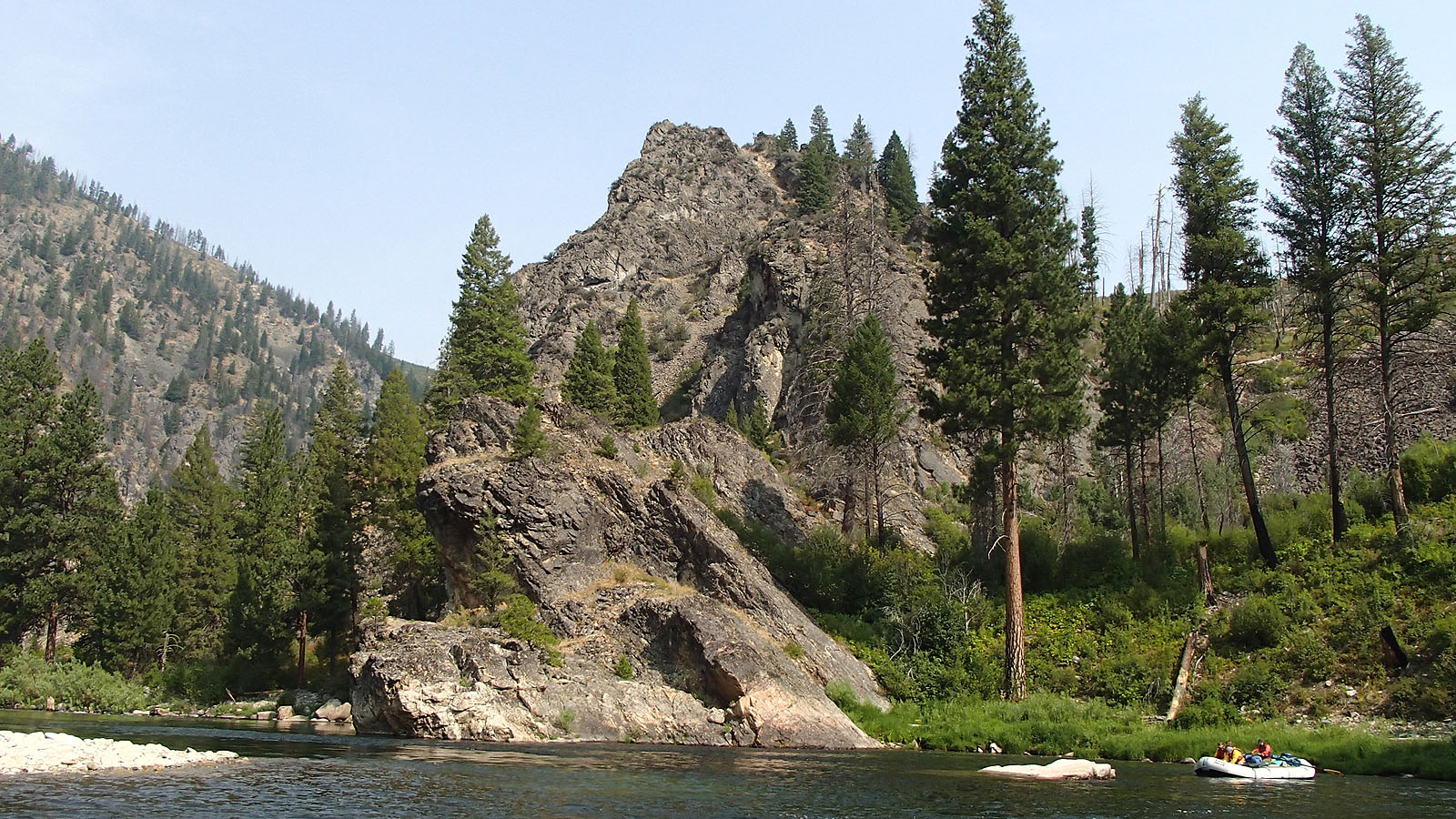 floating along the Middle Fork of the Salmon River in Idaho