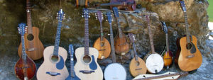 Bluegrass on the river; Tuolumne River, California