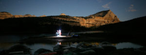 The stars come out in Dinosaur National Monument, Utah