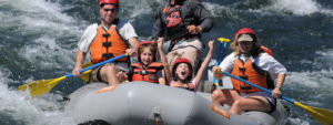 A paddle Raft on the South Fork of the American River, Satan's Cesspool