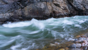 Cliffside rapid on Idaho's Middle Fork of the Salmon River