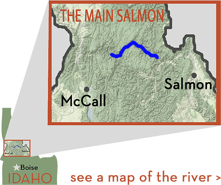 Map of the Main Salmon River