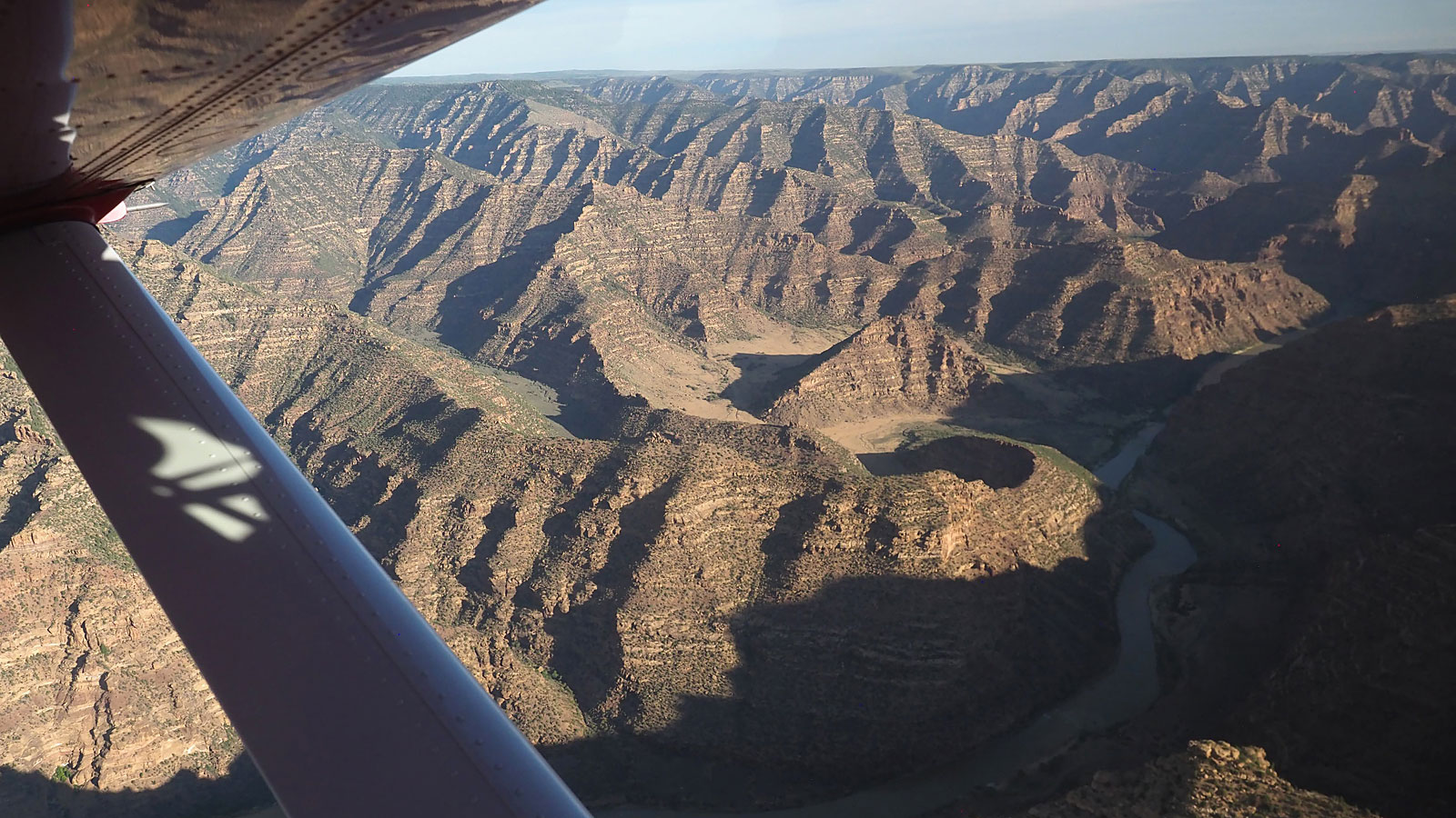 Flying in to Desolation Canyon on the Green River in Utah for a whitewater rafting trip with ARTA River Trips