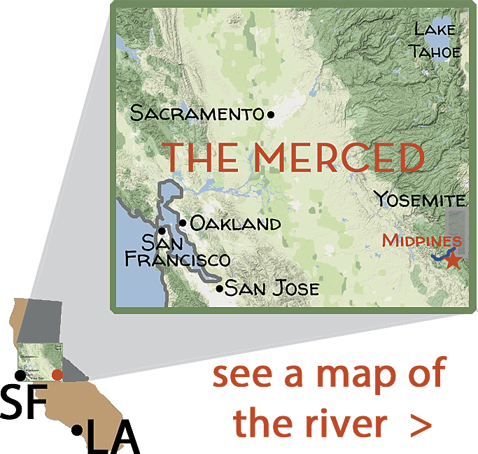 Map of the Merced River