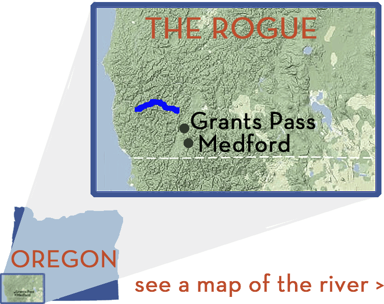 Map of the Rogue River