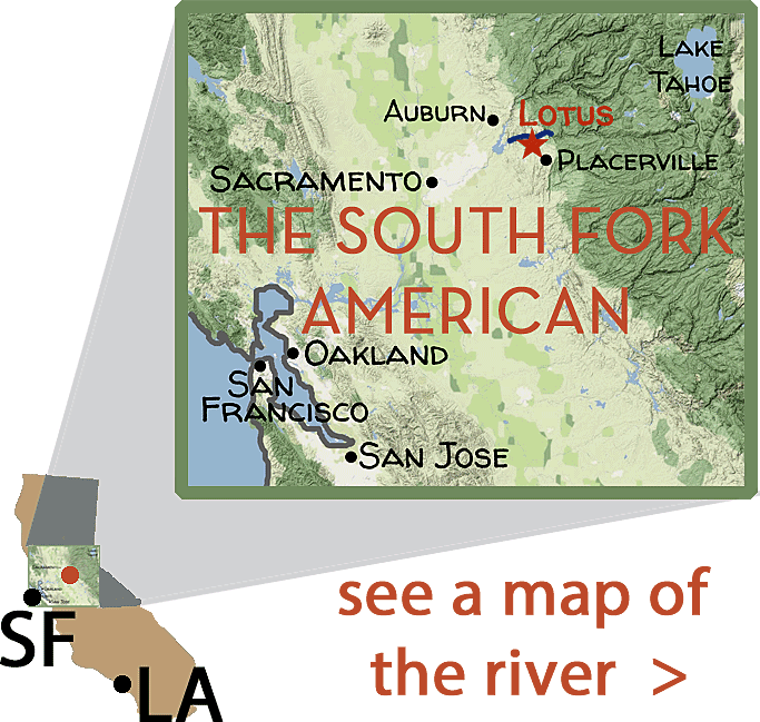 Map of the South Fork of the American River